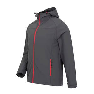 Chaqueta Unisex de poliéster fino impermeable de carcasa suave de calle alta de alta calidad con cierre de cremallera cortavientos antibacteriano - Product Image 2