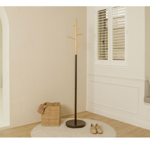 Cintre marron pour rangement de la maison support suspendu porte-manteau en forme d'arbre 50 meubles de salon en métal en acier inoxydable 90 moderne - Product Image 2