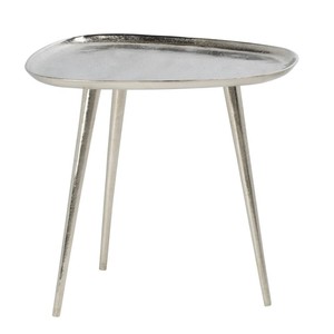 Bizzotto abstrait aluminium argent Table d'appoint Table d'appoint Art déco Design trépied jambes décor à la maison meubles faits à la main maison - Product Image 3