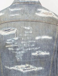 แจ็คเก็ตยีนส์ขาดๆ แบบโอเวอร์ไซส์ สไตล์สตรีทแฟชั่น ผ้าฝ้ายทนทาน สวมใส่สบาย เหมาะสำหรับการเดินทาง แจ็คเก็ตฤดูหนาว - Product Image 4