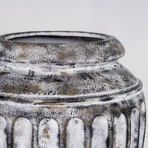 Arrangements floraux décoratifs Urne rustique de qualité pour la plantation d'arbres avec 4 poignées Jardinières rustiques de qualité pour la fabrication de fontaines - Product Image 5