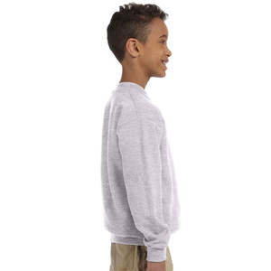 Venta al por mayor de gran tamaño para la escuela, sudadera lisa de moda para niños, Jersey holgado de algodón para jóvenes, sudadera - Product Image 3