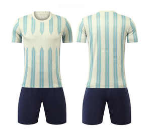 Camisetas de fútbol para adultos, conjuntos de ropa de entrenamiento de fútbol, logotipo de nombre de equipo personalizable, camisetas de poliéster transpirables cómodas - Product Image 1