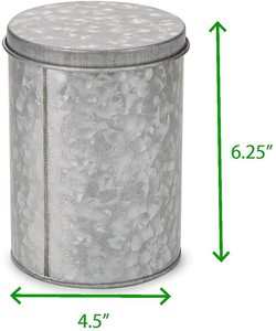 Retro Style Long Round Galvanized <b>Storage</b> <b>Container</b> Durable And Functional Organizer Perfect For <b>Kitchen</b> Home And Daily Uses - Product Image 4