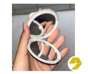 Nouveau miroir en coquillage du Vietnam, fait à la main avec un mélange de coquillages naturels, design de miroir décoratif en coquillage magnifiquement poli - Product Image 3