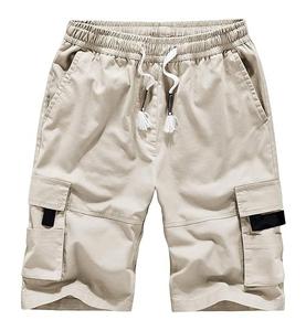 กางเกงขาสั้นเล่นบาสเก็ตบอลสำหรับผู้ชายผ้าฝ้าย100% มีกระเป๋าด้านข้างแห้งเร็วระบายอากาศได้ดีสไตล์ลำลองสำหรับฝึกออกกำลังกาย - Product Image 2