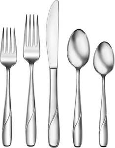 Ensemble de couverts en acier inoxydable épais et lourd, design moderne, miroir poli, couverts classiques pour hôtels et restaurants - Product Image 6