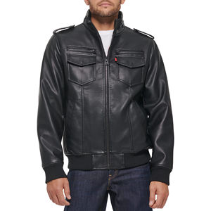 Dernier design confortable de haute qualité en peau de mouton Col rabattu Veste en cuir à manches longues pour hommes Mode masculine - Product Image 1