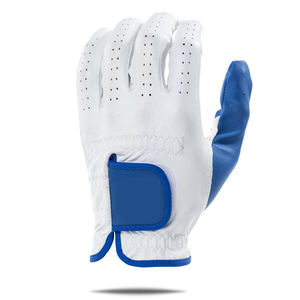 Logotipo personalizable Colorido Cuero Poliéster Suministros de golf Etiqueta privada Hombres Guantes de golf Servicios OEM Precio barato al por mayor - Product Image 4