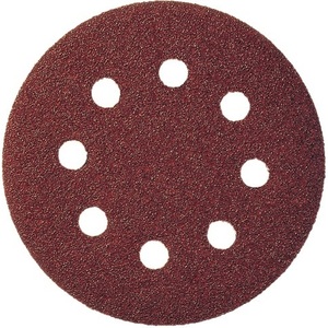Disque de ponçage adhésif KLINGSPOR PS 22 K GLS 5 125 mm, grain 80, pour bois/métal, corindon, 8 trous, paquet de 50 pour ponçage - Product Image 1