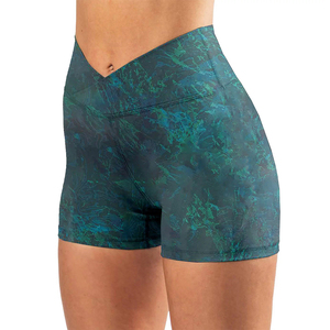 Nylon Poliéster Spandex Tela Mejor Precio Mujeres Use Slim Fit Shorts Sublimación Impresión Tallas grandes Pantalones cortos de las mujeres - Product Image 1