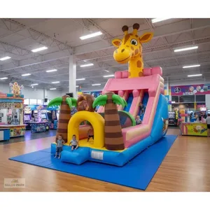 Tobogán Inflable Gigante de Jirafa para Parque de Diversiones - Product Image 6