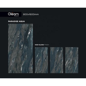 Panda Black 32x64 Azulejo de pared de cerámica Piedra de mármol sinterizado 800X1600mm Porcelana esmaltada Azulejos pulidos Interior 80x160cm Diseño - Product Image 3