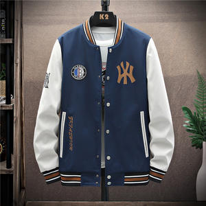 2024 más vendidos al por mayor de los hombres de invierno Varsity Letterman chaquetas de béisbol personalizado impermeable precio barato - Product Image 4