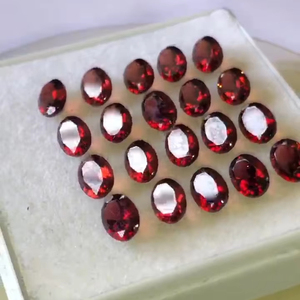 พลอยโกเมนธรรมชาติแบบหลวม20ชิ้นคุณภาพ AAA แวววาวและสีสวยมีจำหน่ายในราคาถูกใช้ทำเครื่องประดับ - Product Image 6