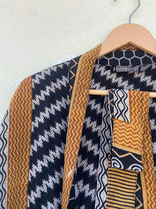 Kimono de seda Floral de talla libre para mujer, caftán de secado rápido para primavera, verano y otoño - Product Image 6