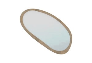 Améliorez le miroir mural de charme de votre espace avec ce beau miroir mural en bois fabriqué à la main - Product Image 2