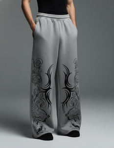 Trouser Manufacturer OEM High Quality Flap Multi-Pocket Baggy Trousers Washed Style Baggy Pants Wide Leg Unisex Joggers - Product Image 5