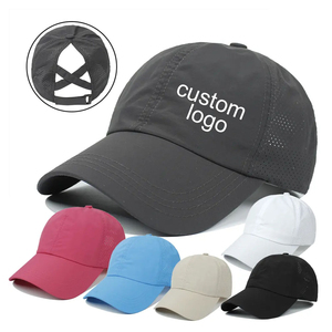 หมวกเบสบอลผ้าฝ้ายฟอกสีแบบวินเทจหมวกพ่อปรับได้สำหรับผู้ชายผู้หญิงหมวกกีฬาลำลองกลางแจ้งบริการดีเอ็ม - Product Image 4