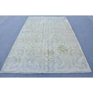 Clásico Beige Marrón 5,9X9,1 pies Vintage alfombra turca lana Imitación Piel de conejo látex Patchwork Rectangular mesa auxiliar nueva llegada - Product Image 1