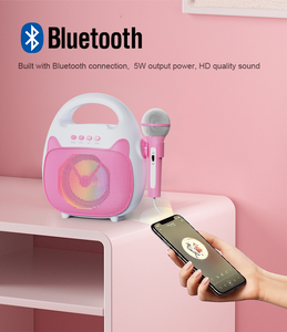 Micrófono Inalámbrico, Altavoz <span class=keywords><strong>Karaoke</strong></span>, Altavoces Bluetooth Encantadores, Fiesta en Casa, Batería Recargable - Product Image 2