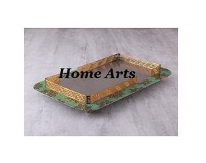 Ensemble de 3 plateaux de service en fer au design antique, différentes tailles, pour servir des desserts et des dattes, best-seller - Product Image 5