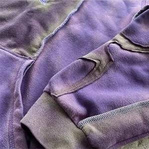 Sudadera con capucha con estampado de lavado ácido Vintage bordado personalizado para hombre y ropa de calle desgastada 100% algodón con logotipo en relieve - Product Image 4