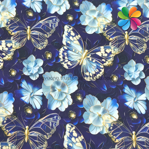 Tela de Seda 100D con Estampado Digital, Diseño Floral 3D, Material Suave, Transpirable y Liso, OEM y ODM - Product Image 1