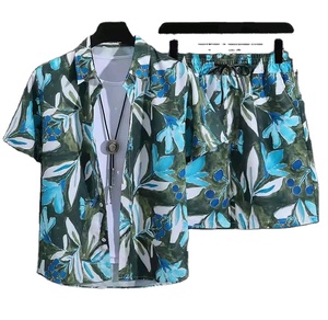 Prix de gros estival, ensemble de chemises hawaïennes à manches courtes avec impression numérique personnalisée - Product Image 2