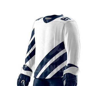 Ensemble short et maillot de hockey sur glace imprimé 100 % polyester, couleurs personnalisées sur le devant, haute qualité, respirant, antibactérien, séchage rapide - Product Image 4