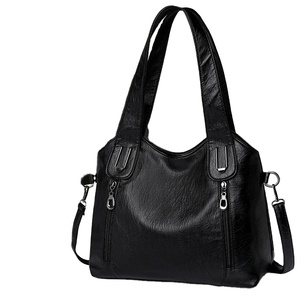 กระเป๋าถือสะพายไหล่ผู้หญิงหนังสังเคราะห์สไตล์วินเทจพร้อมซิปปิดและกระเป๋าหลายช่อง |   กระเป๋าแฟชั่นสำหรับผู้หญิงใช้ในชีวิตประจำวัน - Product Image 1