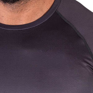 T-shirt de gymnastique de séchage rapide de col en O de quantité minimale de commande bas sur mesure pour les hommes - Product Image 5