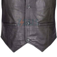 Gilet en cuir pour homme respirant, confortable et léger, vêtement décontracté, prix raisonnable, fabriqué en usine