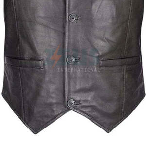 Chaleco de Cuero para Hombre, Transpirable, Cómodo y Ligero, Ropa Casual, Precio Razonable, Hecho en Fábrica - Product Image 3