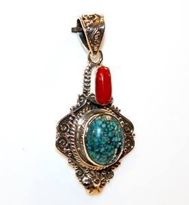 Colgante de estilo religioso de cristal de Plata de Ley 925 Unisex de alta calidad, joyería nepalí, piedras preciosas naturales, ocasiones de regalo para fiestas - Product Image 1