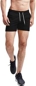 Pantalones cortos de gimnasio para hombre de nuevo estilo 2024, venta al por mayor, algodón transpirable, logotipo personalizado, patrón sólido, informal, no tejido, ropa de entrenamiento perfecta - Product Image 4