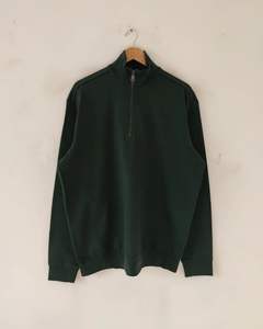 OEM al por mayor 100% algodón hombres media cremallera sudadera calidad superior con logotipo personalizado bordado para el otoño - Product Image 6