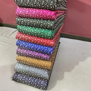 Tela de encaje de lujo africano orgánico de alta calidad con bordado de brocado Jacquard estampado vestido de novia para niñas - Product Image 1