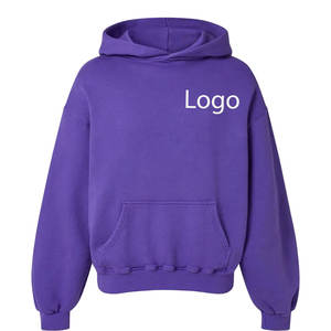 Venta al por mayor 100% ropa de calle de algodón con capucha de moda de gran tamaño pulóver personalizado impreso comprar XS tamaño 3D sudaderas con capucha en blanco grueso pesado - Product Image 2