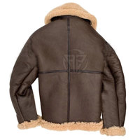 Veste d'hiver pour homme en cuir de vachette style moderne, personnalisable avec logo frontal, doublure douce, écologique et respirante