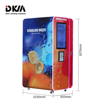Distributeur automatique de boissons gazeuses DKM, écran tactile intelligent, multi-saveurs, avec système de refroidissement