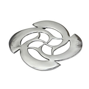 Salvamanteles de hoja de arce de hierro fundido negro moderno, protección de mesa de cocina de Metal resistente al calor, alfombrillas y almohadillas decorativas para el hogar - Product Image 6