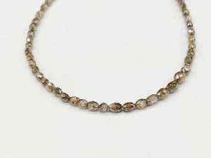 Cuentas de Diamante Natural Champagne en Forma de Gota, 2.5-4 mm, Facetadas, Hechas a Mano, para Joyería, 15 Pulgadas, Venta al Por Mayor, Marca LUSTRE, Tercera Calidad - Product Image 4