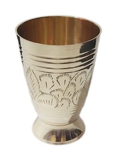 Koi Designer Brass 12 Ounce Mint Julep Cup Eco-Friendly Wedding Feature - Product Image 1