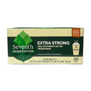 Seventh Generation Style Recycled Plastic Trash <b>Bags</b> – Strong Leakproof Waste Liners - Product Image 1