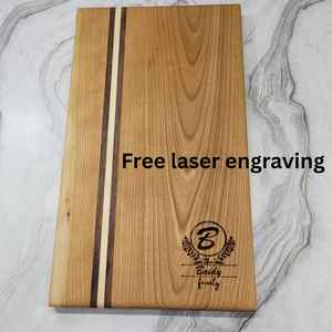 Tabla de Cortar y Bandeja para Servir de Madera, Duradera, Forma Rectangular, 12 mm de Grosor, Apta para Lavavajillas - Product Image 6