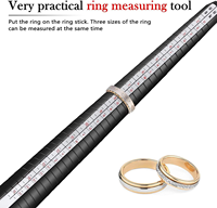 Kit d'outils de mesure professionnels britanniques/américains pour la création de bijoux DIY – Ensemble de jauges de mesure pour bagues (UK/US)