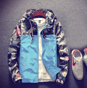 Logo personnalisé coupe-vent imperméable automne résistant à l'eau pas cher-coupe-vent-vestes-hommes-décontracté-printemps-capot - Product Image 5