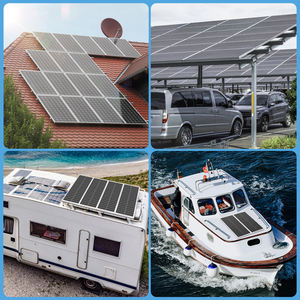 Panneau solaire monocristallin de petite taille à cellules semi-conductrices en verre de haute qualité et longue durée de vie, 100 W, 22 % d'efficacité, pour l'irrigation domestique et agricole - Product Image 6