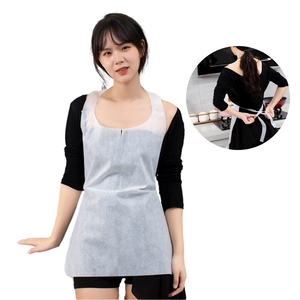 ผ้ากันเปื้อนไม่ทอที่มีน้ำหนักเบาแบบใช้แล้วทิ้งสำหรับใช้ในโรงแรมดูแลทำความสะอาดอาหารของใช้ในการดูแลส่วนบุคคลความงาม - Product Image 1